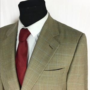 Canali sportcoat in beige/brown houndstooth 42R